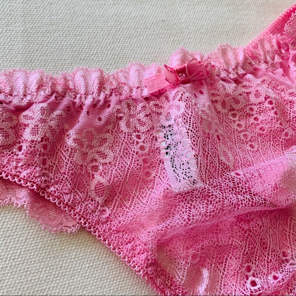 ACOUSMA French Lux Lingerie Paris Brazilian Floral Nylon Thongs 🇫🇷 - Picture 12 of 16